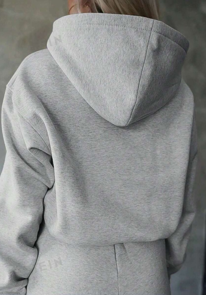 Kadın Uzun Kollu Nope Baskılı Beli Ribanalı İkili Takım  - 2