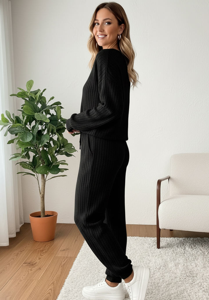 Uzun Kollu V Yaka Kaşkorse Alt Üst İkili Takım  - 3