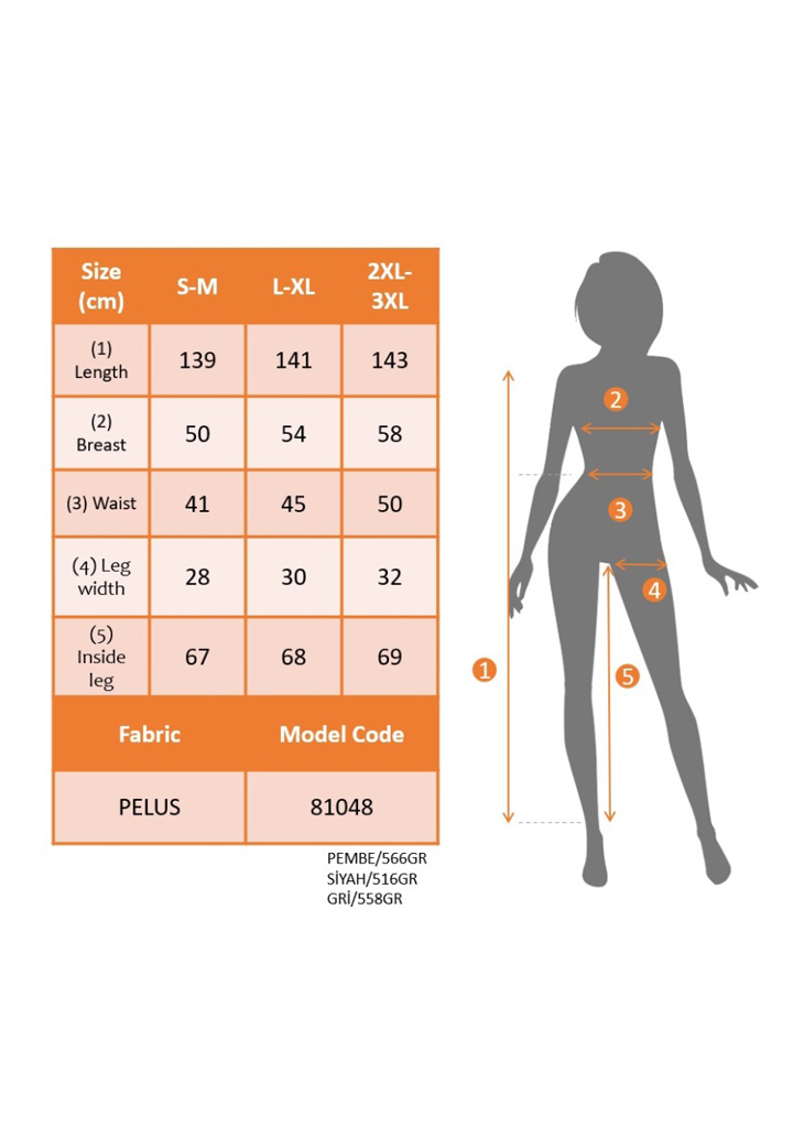 Kadın Uzun Kollu Kapüşonlu Tavşan Kulak Detaylı Peluş Tulum - 4