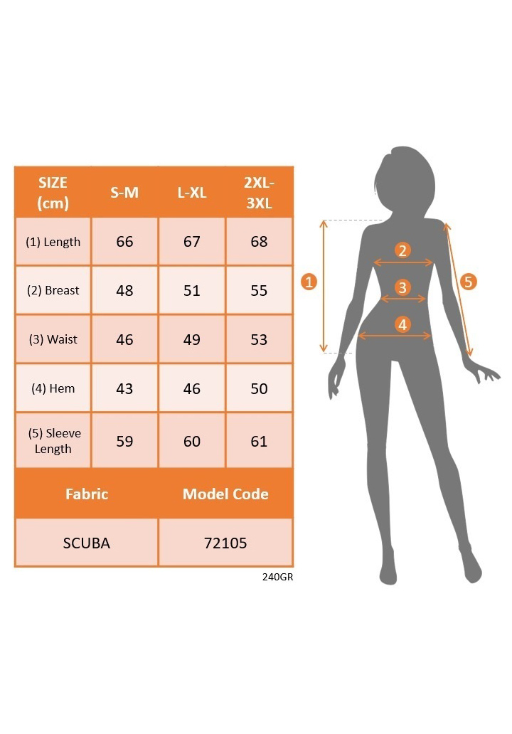 Kadın Uzun Kollu Bisiklet Yaka Renkli Blok Baskı Dalgıç Bluz - 4