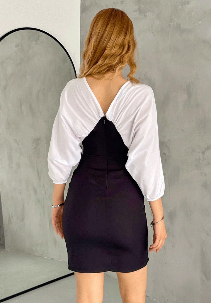 Kadın Garnili Tericotton Elbise - 4