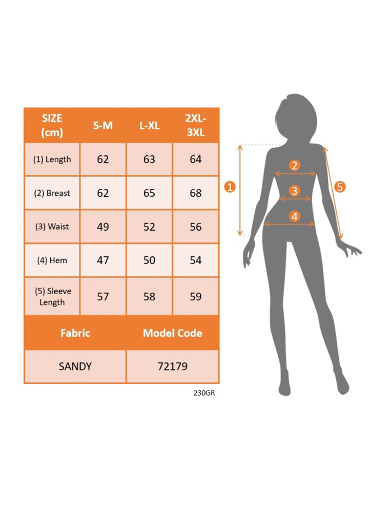 Kadın Uzun Kollu V Yaka Kol Ağzı Gipeli Sandy Bluz - 5