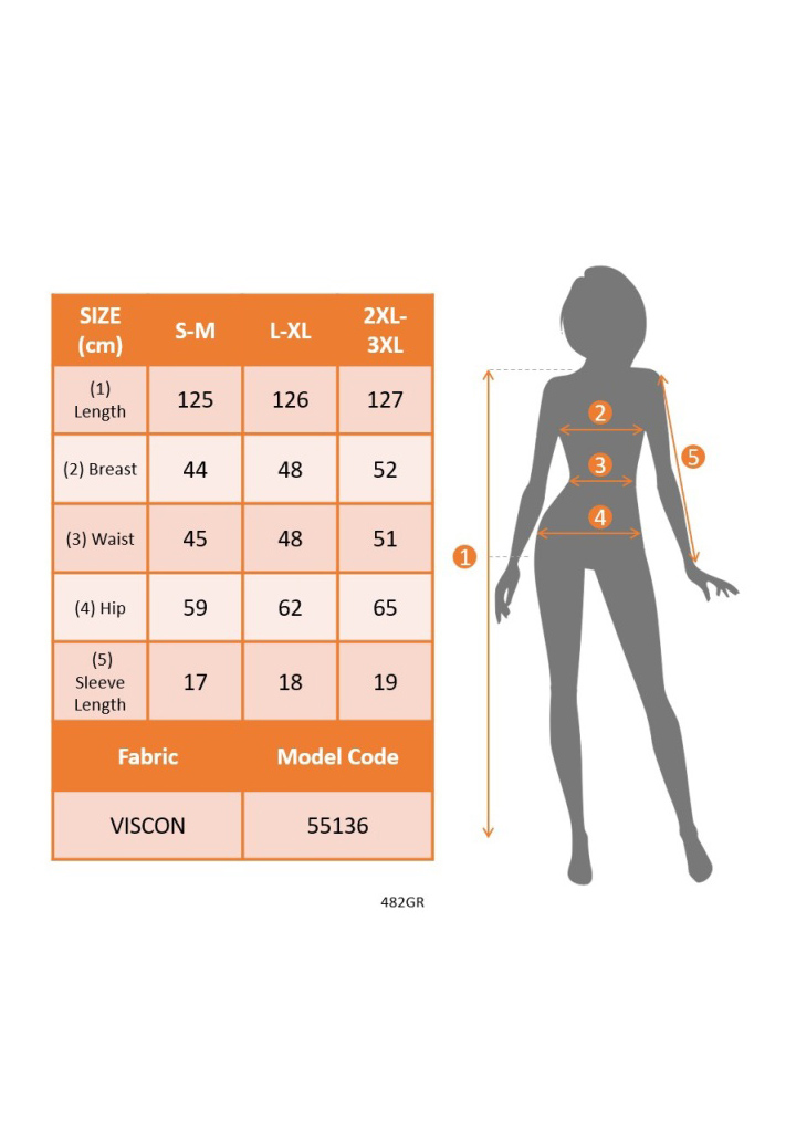 Kadın Kısa Kollu Bisiklet Yaka Belden Bağlamalı Maksi Boy Viskon Elbise - 5