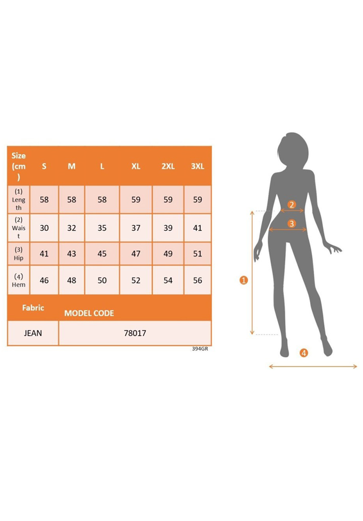Kadın Elastik Bel Yırtık Kenar Detaylı Kot Etek - 5